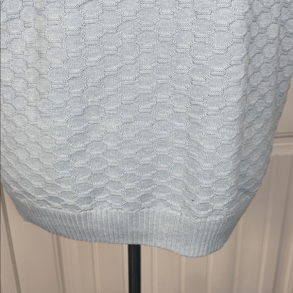 Ella Moss Light Blue V-Neck Textured Sweater Sz XXL - Picture 7 of 14